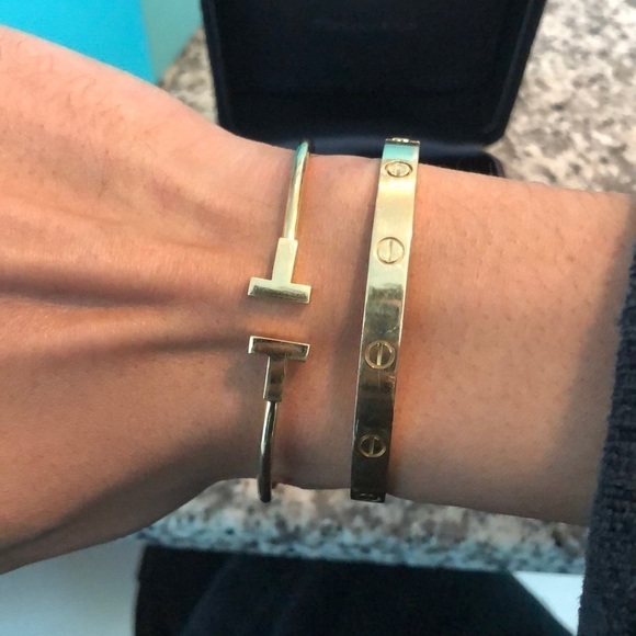 SOLD Tiffany wire T bracelet thicker version - Picture 6 of 6